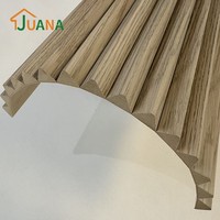 Panneaux muraux ondulés en bois lamellé, panneaux muraux en MDF flexible de qualité supérieure pour la décoration intérieure