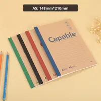 Cahiers à couverture souple A5/B5 avec impression de bande de colonne vertébrale cahier d'exercices de journal de réunion