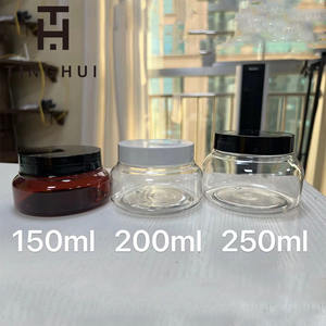 Envase Cosmético Transparente de Boca Ancha de 8oz con Tapa, Frasco de Plástico, Venta Caliente - Product Image 3