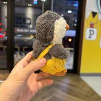Personnalisé de haute qualité coloré en peluche boule porte-clés pingouin pendentif amusant jouet mignon jouet pour les femmes