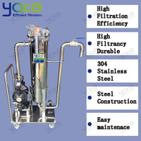 Filtre mobile en acier inoxydable 304/316 à sac unique avec chariot - Équipement de purification d'eau et de boissons de qualité alimentaire