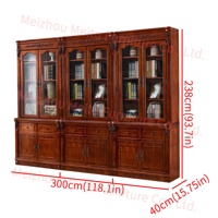 Bibliothèque rustique de style farmhouse avec porte vitrée cintrée, tiroirs et garniture sculptée, bibliothèque modulaire en bois massif de 39 po de largeur pour bureau à domicile