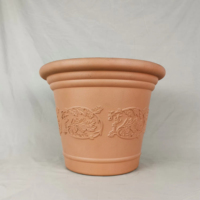 Grand pot de fleurs extérieur en plastique léger, aspect céramique, résistant aux UV et au gel, écologique, design moderne, récipient pour plantes