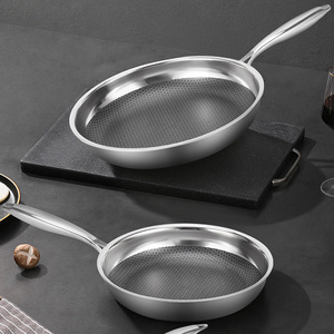 New Arrival Stainless Steel Multi Frying <b>Pan</b> Honeycomb 26cm <b>Egg</b> Frying <b>Pan</b> Non-stick <b>Pan</b> - Product Image 2