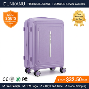 Valise en métal en stock, 20, 24, 28 pouces, avec serrure TSA, roulettes silencieuses, pour voyages d'affaires - Product Image 1