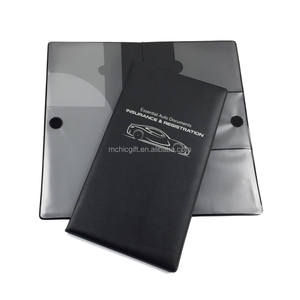 Organisateur de documents de voiture en PVC personnalisé dossier de couverture de document d'immatriculation de véhicule dossier en plastique pour document papier - Product Image 5