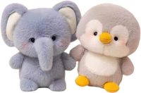 Gros Mignon Éléphant En Peluche Bureau Compagnon Poupée Petit Animal En Peluche Jouet Confort Soulagement Du Stress Apprentissage Copain