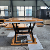 Table élévatrice à ciseaux électrique à profil bas 1000kg 1500kg 2000kg Plateforme de levage hydraulique pour atelier industriel
