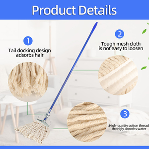 Bền bông nước lau với khả năng hấp thụ mạnh mẽ hiệu quả làm sạch mùa xuân-kẹp thiết kế sắt đầu và xử lý - Product Image 2