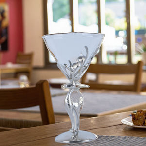 Tazza di vetro Martini testa di cervo in lega di zinco capacità 200ml per vino Champagne o Cocktail che serve - Product Image 5