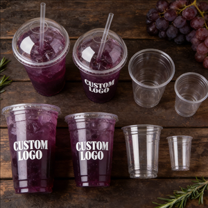 Juice 32 oz 22oz PP Round <b>Plastic</b> <b>Cup</b> <b>with</b> <b>Straw</b> <b>Lids</b> Custom Logo 90mm Diameter UV Printing - Product Image 5