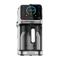 Machine à café électrique Newle avec cafetière pour Americano, écran tactile programmable, maintien au chaud 24 heures