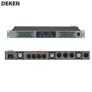 DEKEN DA-4600 Low Power Model 4*600w Stage DSP Amplifiers Pro Speaker Class D 1u Digital Power Amplifier For Large Stadiums