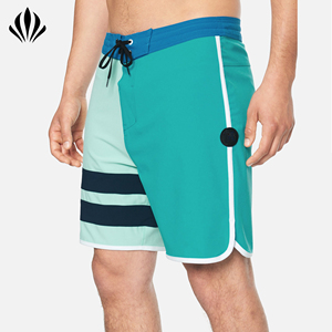 กางเกงขาสั้นชายหาดแฟชั่นใหม่ 18 นิ้ว รุ่น Phantom <span class=keywords><strong>Block</strong></span> Party ขอบเอวตัดสี - Product Image 1