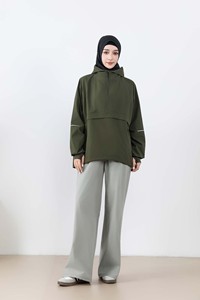 Vêtements de sport modestes pour femmes musulmanes, coupe-vent à capuche, logo personnalisé OEM, vente <span class=keywords><strong>en</strong></span> gros - Product Image 3