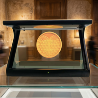 Projecteur holographique Utech UT-UT-180QX190 à projection interactive de corps flottant à 180 degrés, en métal, pour projection d'images à l'œil nu