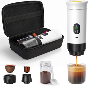 2026 Electric Fully Automatic Battery Powered Capsule Coffee Maker Portable <b>Espresso</b> Machine with Storage Bag for Camping Hiking - Product Image 1