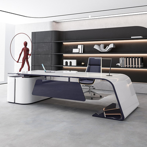 Lady's Ceo Desk Personalizable Colores Alta calidad Venta caliente Lujoso Escritorio de oficina - Product Image 3