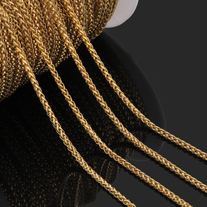 سلسلة حبل الفولاذ المقاوم للصدأ مجوهرات سلسلة كابل القمح ديي - Product Image 5