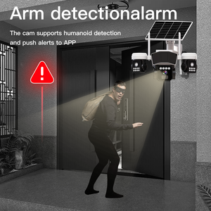 Cámara DE SEGURIDAD PTZ 4G con energía solar, visión nocturna de <span class=keywords><strong>3</strong></span> lentes, seguimiento de movimiento humano, compatible con tarjeta de memoria, tarjeta SD, almacenamiento de datos en la nube - Product Image 6