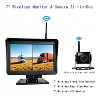 Système de caméra de recul sans fil portable 7 pouces IPS 720P avec double enregistrement avant/arrière, compatible OEM, garantie 1 an, Maxus Hyundai
