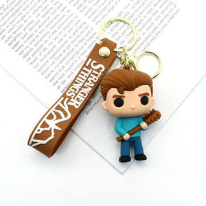 Llaveros de PVC 3D de Chongjie con Figuras de Anime de <span class=keywords><strong>Stranger</strong></span> <span class=keywords><strong>Things</strong></span>, Llaveros de Goma de PVC 3D Personalizados de <span class=keywords><strong>Stranger</strong></span> <span class=keywords><strong>Things</strong></span> - Product Image 6