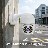 Dahili monitör ile Tuya akıllı yaşam IP kamera 4MP HD gece görüş PTZ IP kamera Speed Dome kablosuz güvenlik kamera ev için