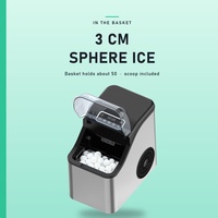 Machine à glaçons pour événements, sphères de cristal 3cm, 8 boules, 15/25 min, 568/jour, mariage, bar de luxe, logo personnalisé, CE ETL BSCI ISO9001