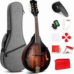 <span class=keywords><strong>Mandoline</strong></span> en épicéa massif bon marché en gros Instrument à 8 cordes Convient aux débutants, aux enfants et aux adultes Guitare basse acoustique - Product Image 1