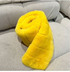 مخصص الشتاء كاتم الصوت الحيوان الفراء الرقبة دفئا ريكس الحقيقي الفراء أرنب وشاح للنساء تخصيص الفراء الحقيقي اكسسوارات الفراء - Product Image 6