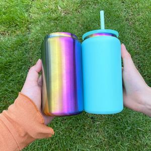 กระป๋องโซดาเบียร์สแตนเลสเคลือบสีรุ้ง ขนาด 16 ออนซ์ สำหรับสลักเลเซอร์ 25PACK-USA Warehouse - Product Image 4