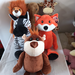 Wholesale Promotion Stuffed Cute Soft Animal Zoo Toy Animal lion fox <strong>Giraffe</strong> zebra Plush Toy <strong>Gifts</strong> for Kids - Product Image 2