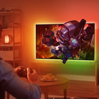 Kit de rétroéclairage LED synchronisé Banqcn Dream Color TV avec boîtier de synchronisation, bande lumineuse ambiante synchronisée avec la musique pour téléviseurs et PC de 55 à 65 pouces
