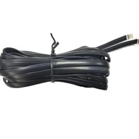 Cable Telefónico Modular RJ12 Ever-Precise para Interiores, Plano, 6p6c, Revestimiento de PVC, Conductor de Cobre Desnudo, 6 Metros de Longitud