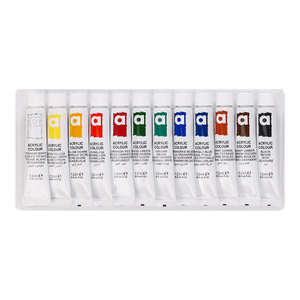 Peintures acryliques SINOART en tubes de 12 ml, 12 couleurs de base, ensemble de <span class=keywords><strong>peinture</strong></span> <span class=keywords><strong>acrylique</strong></span> professionnelle pour <span class=keywords><strong>peinture</strong></span> <span class=keywords><strong>acrylique</strong></span> - Product Image 2