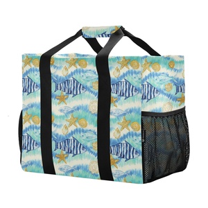 Sac fourre-tout ultime Aloha Hawaii personnalisé, sac de plage et d'épicerie réutilisable, sac fourre-tout en toile grande capacité, panier de rangement anti-poussière - Product Image 1