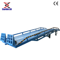 Rampe de chargement hydraulique à structure renforcée, système électrique, 15 tonnes, pour utilisation avec chariot élévateur