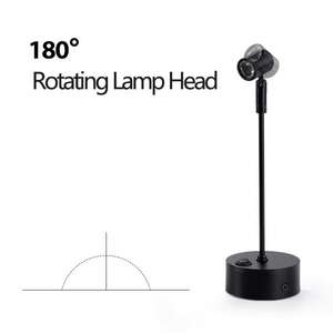 Faretto <span class=keywords><strong>LED</strong></span> Ricaricabile Wireless 3W/5W/10W/12W in Alluminio Moderno per Esposizione Gioielli, Luce per Vetrine <span class=keywords><strong>con</strong></span> <span class=keywords><strong>Telecomando</strong></span> per Musei - Product Image 4