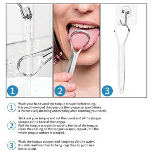 Factory Professional Custom 2pcs Kit Baby Tongue Cleaner Soft <span class=keywords><strong>Dental</strong></span> Oral Care Tool raschietto per lingua per adulti e bambini - Product Image 3