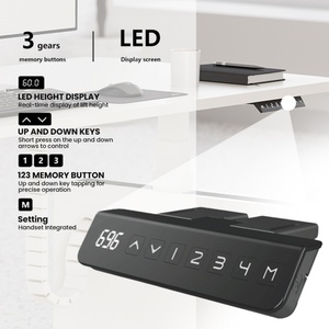 Escritorio de pie de 2 patas, muebles de oficina ejecutivos de lujo, escritorio eléctrico de altura ajustable, escritorio de pie para pedidos al por mayor, altura ajustable - Product Image 2