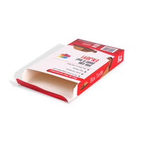 Boîte en carton blanc mat avec impression de logo en couleur pleine, pliable, pour jouets d'enfants, vente en gros
