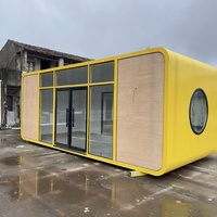 Cabine préfabriquée modulaire portable, maison en capsule mobile, villa, conception personnalisée, cabine préfabriquée durable, pod de vie moderne en plein air