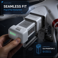 بطارية طيران ذكية 11.1 فولت 6000 مللي أمبير في الساعة PHA-2 بديلة لطائرة DJI Phantom 2 Vision Plus بدون طيار، حزمة بطارية ليثيوم بوليمر عالية السعة