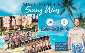 Bikini Áo Thun Vui Bikini In Tắm Phù Hợp Với Cover-up Bãi Biển Áo Thun Ăn Mặc Cho Nam Giới - Product Image 3