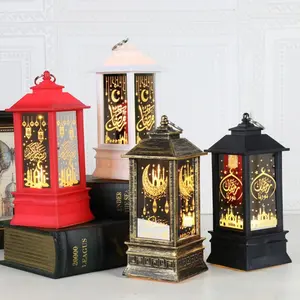 Lampe de Ramadan musulmane Eid Led lampe à vent Arts et artisanat lanterne de Ramadan arabe vente en gros