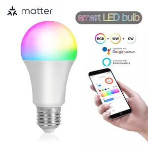 Glomarket Smart Led lampadina 9w E27 matere protocollo App Cross Platform WiFi luce a bolle telecomando lampadina colorata