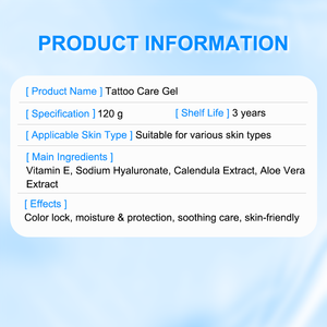 Gel Calmante y Humectante para el Cuidado Posterior del Tatuaje con Aceites Esenciales Premium de Marca Privada, 120g, Relajante - Product Image 6
