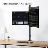 MD7842 17 "-27" 10kg Bras de moniteur double articulé économique Support de bureau pour écran de moniteur Support pour ordinateur Support VESA