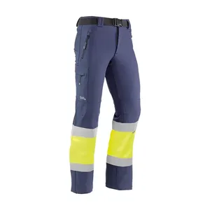 Pantaloni da lavoro - HV984DN M Snow - Colore: Blu navy - Strisce riflettenti. Chiusura anteriore con zip e bottoni. - Product Image 1