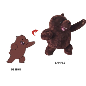 Peluche personnalisable avec rembourrage en coton PP, couleur et logo sur mesure, poupée en peluche Kpop Star - Product Image 3
